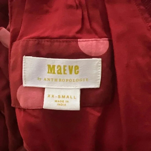 Anthropologie Maeve Poplin Bubble Blouse Size XXS - Picture 7 of 10